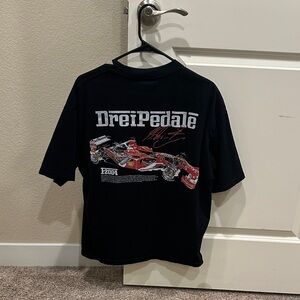 Dreipedale F2004 Black Graphic Men's Tee